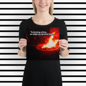 Blood Moon Axe Book Quote Poster
