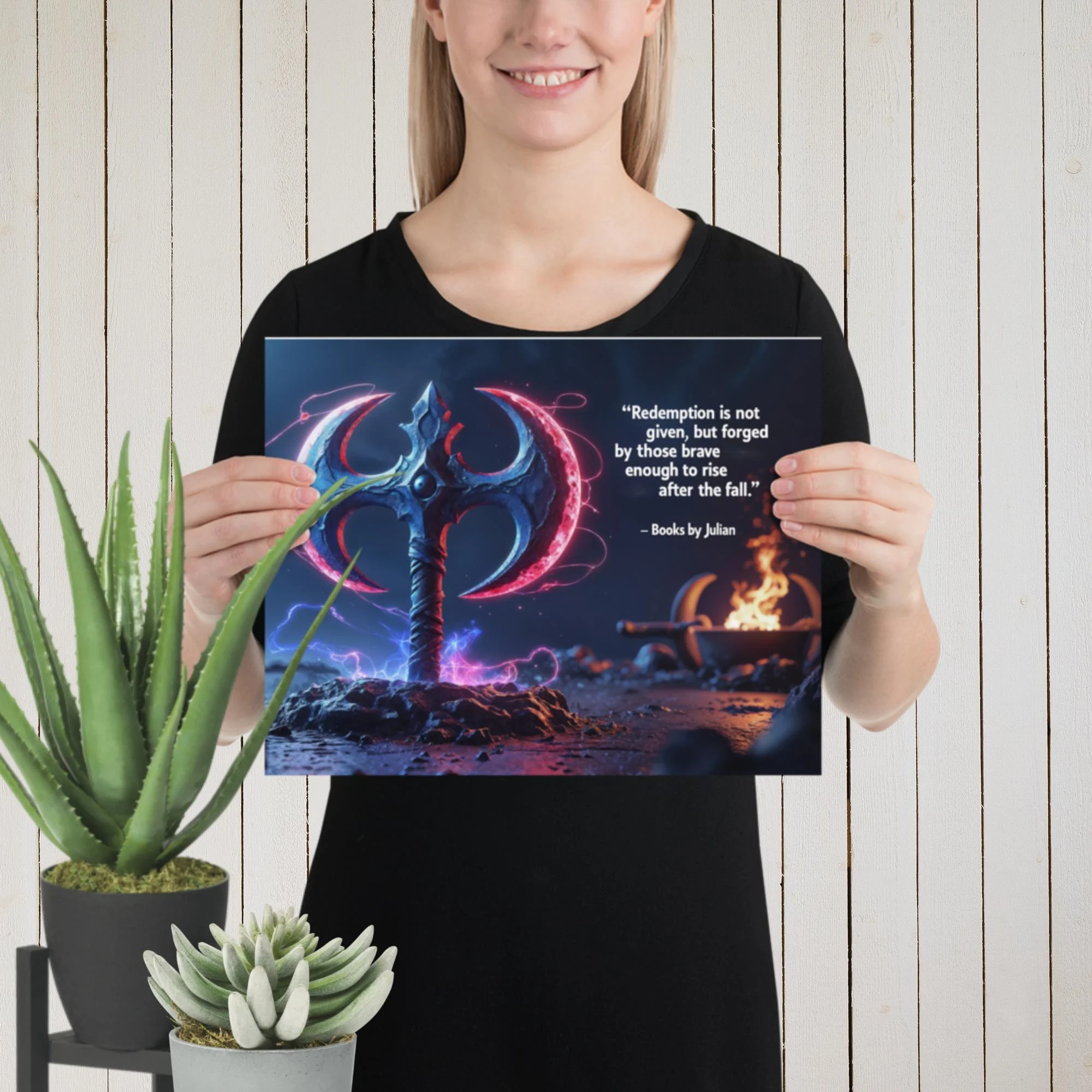 Blood Moon Axe quote Poster - Image 7