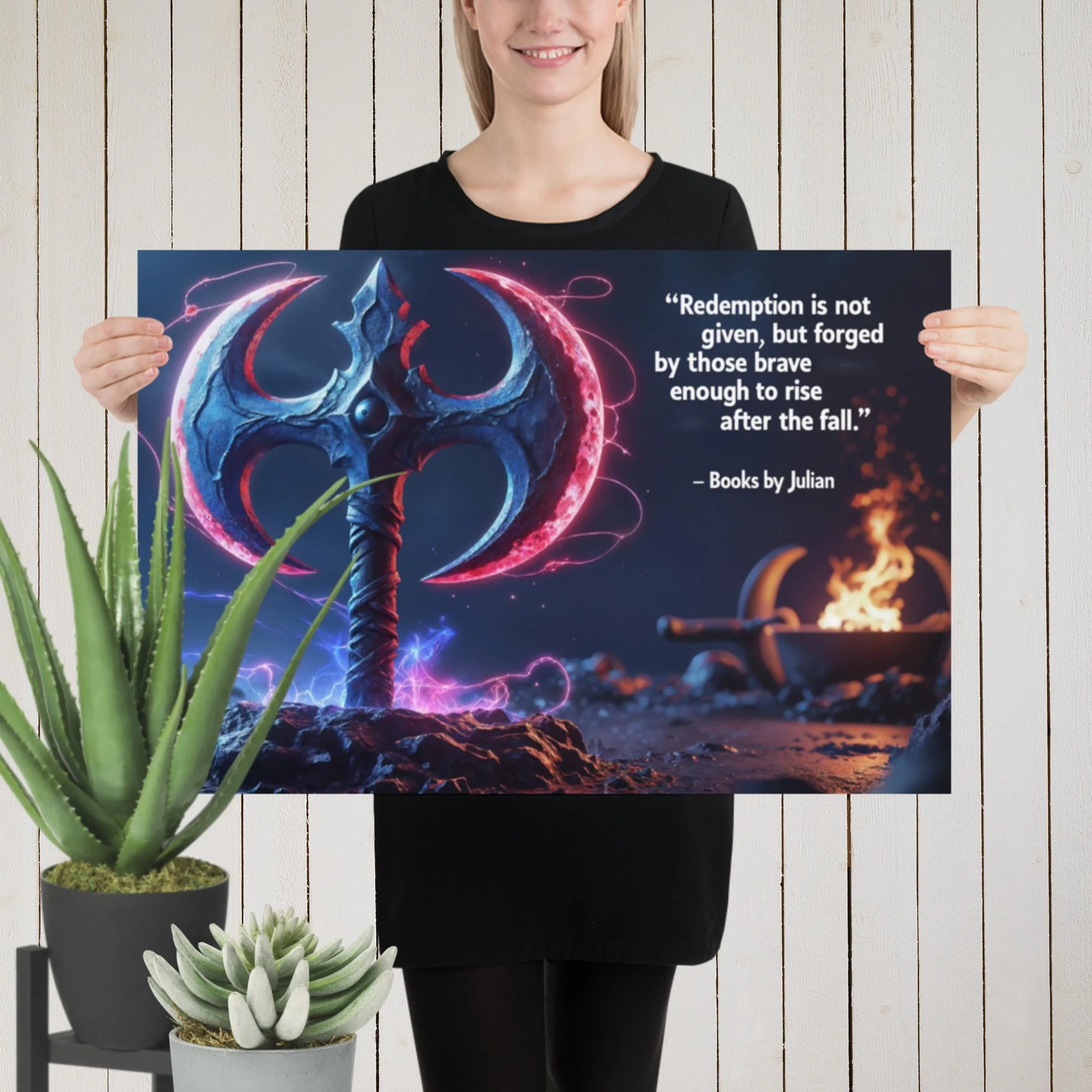 Blood Moon Axe quote Poster - Image 9