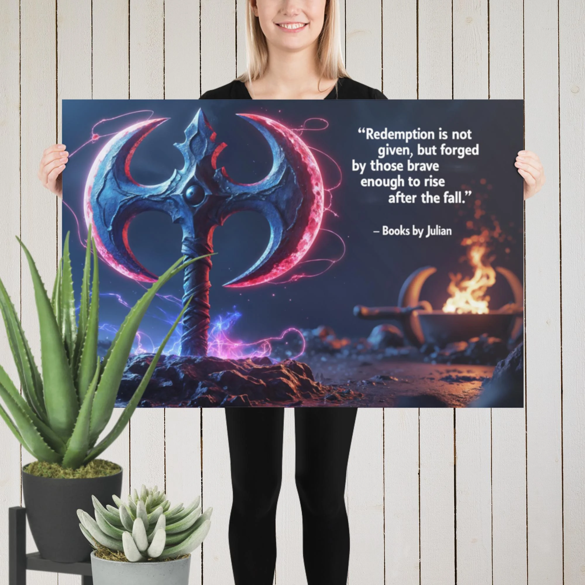 Blood Moon Axe quote Poster - Image 5