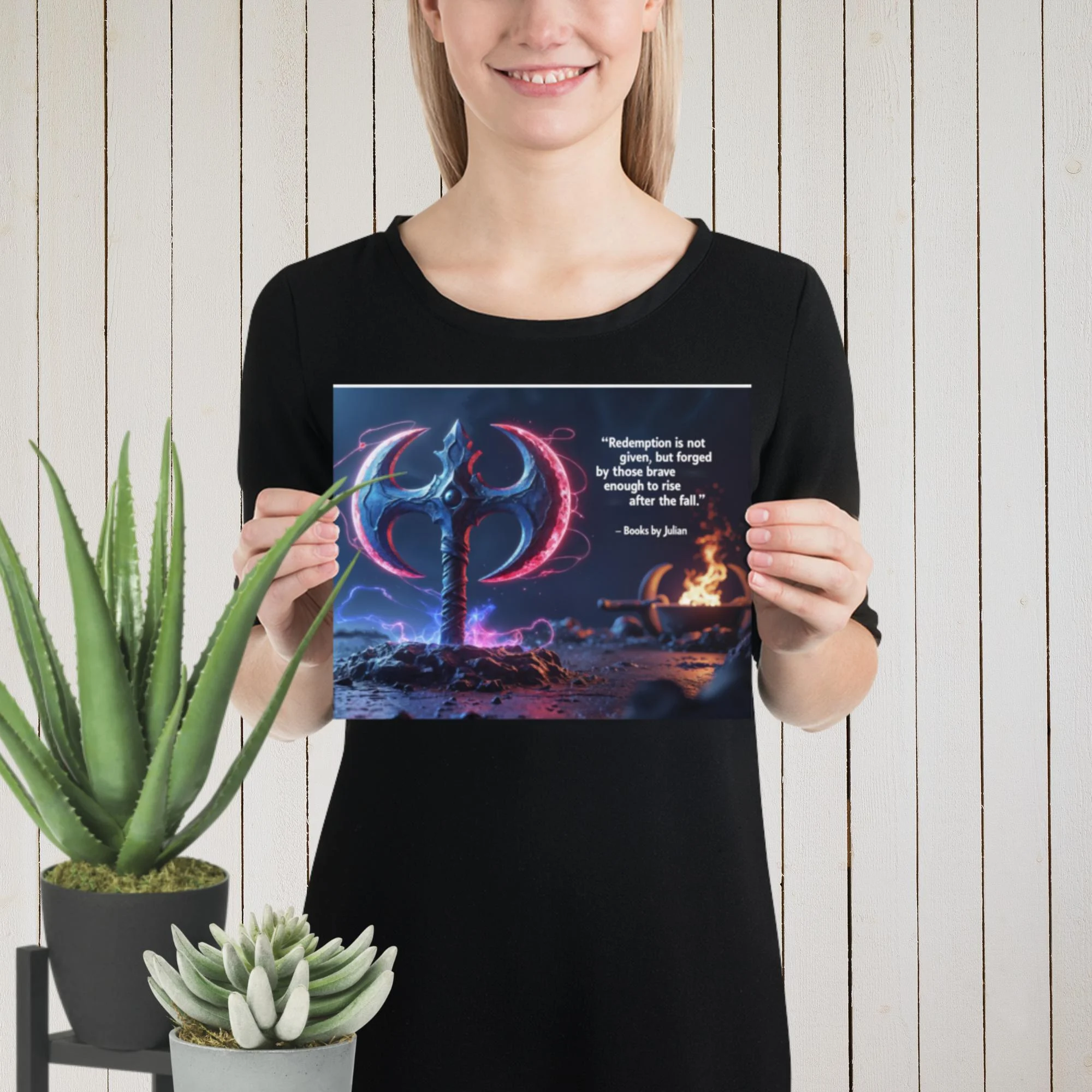 Blood Moon Axe quote Poster - Image 6