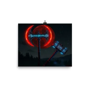 Blood Moon Axe Poster
